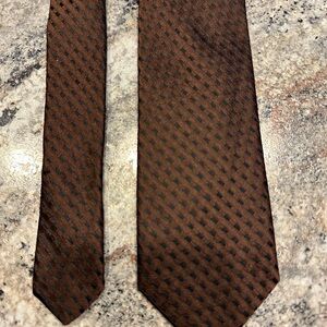 ALTEA MILANO 100% SILK TIE BROWN NECKTIE  HANDMADE IN ITALY